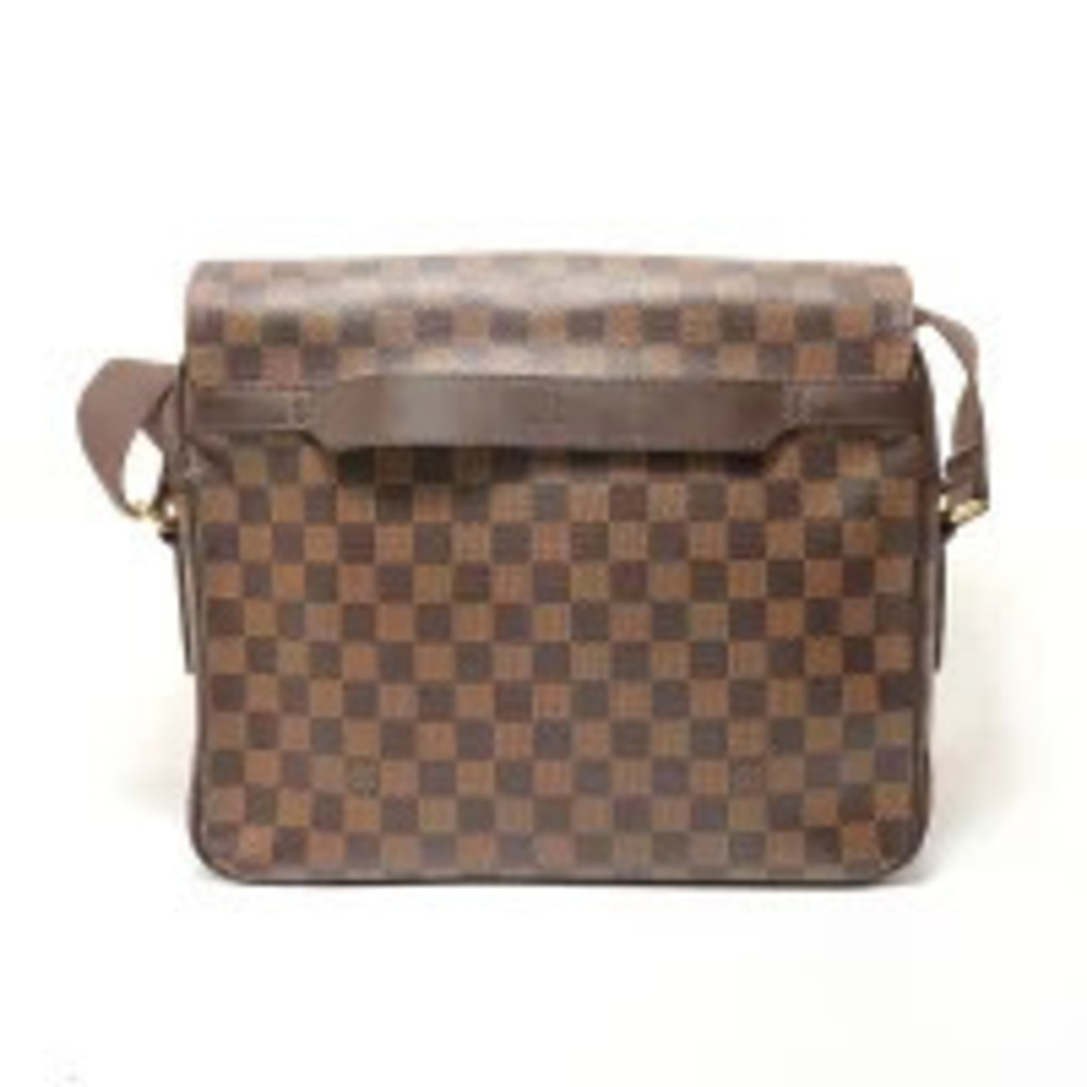 Louis Vuitton Shelton Damier Shoulder Bag Brown